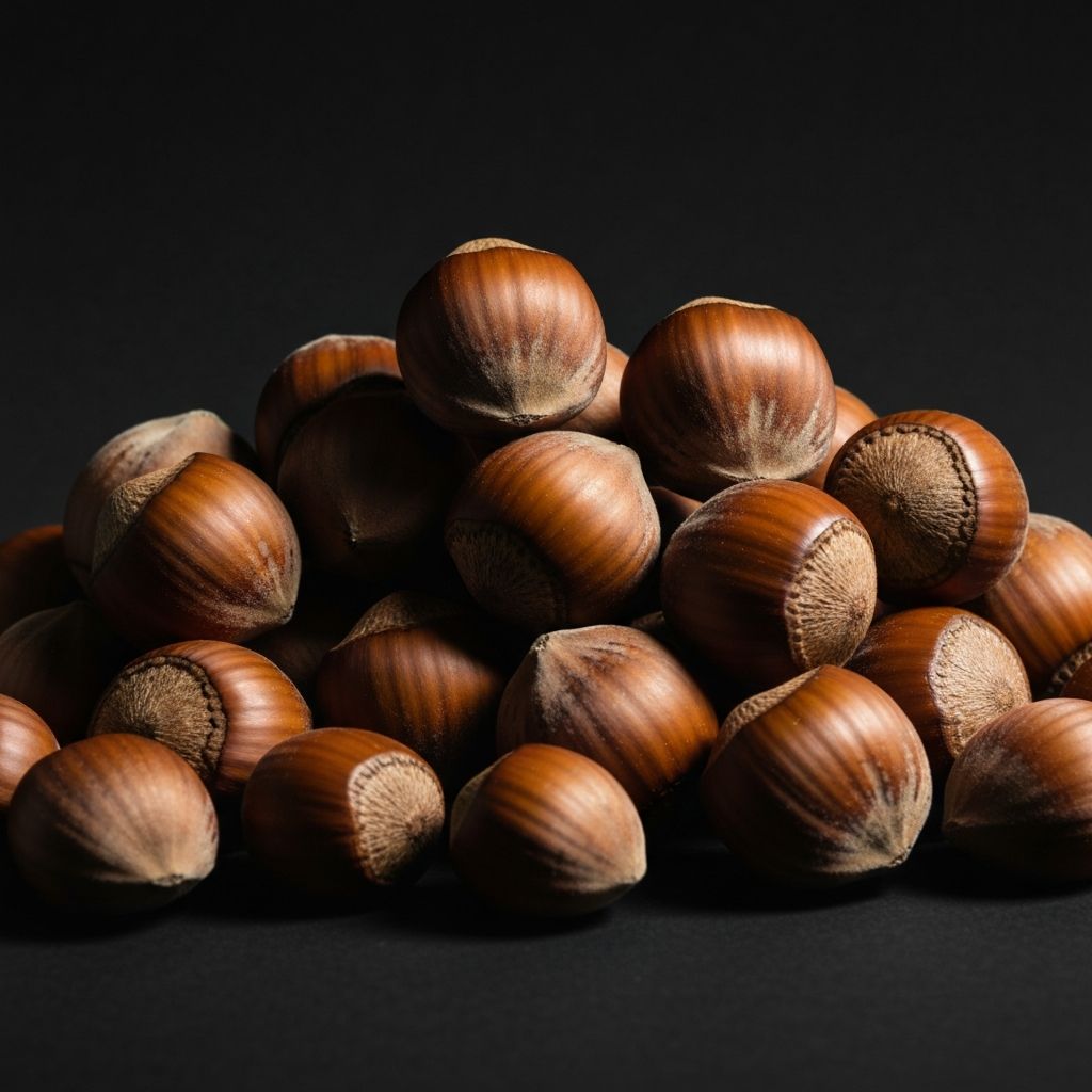 Fresh hazelnuts